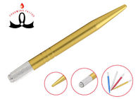 เครื่องมือแต่งหน้าสีเหลืองถาวร Microblading Light Weight Eyebrow Pen