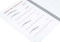 หนังสือสักคิ้วแบบฝึกหัด Microblading ภาษาอังกฤษสำหรับการฝึกอบรม PMU