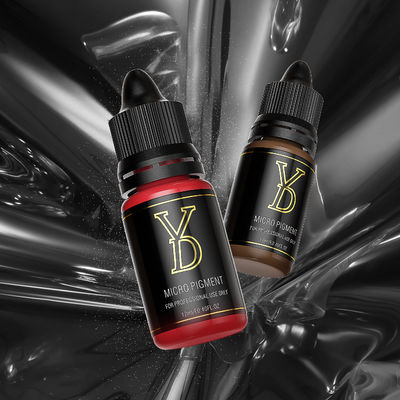 YD 12ml Pure Plant เม็ดสีแต่งหน้าถาวร Brick Red Liquid Tattoo Ink