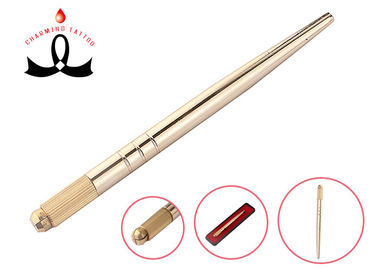 Golden Eyebrow Microblading Tool สักคู่มือปากกา Microblading Hairstock